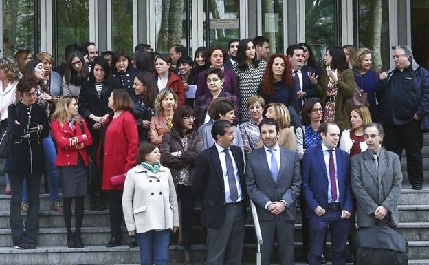 Jueces y fiscales se concentran en Bilbao para pedir mejoras en la Justicia