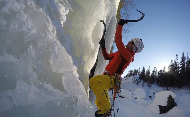 Los hermanos Pou conquistan el hielo noruego de Rjukan