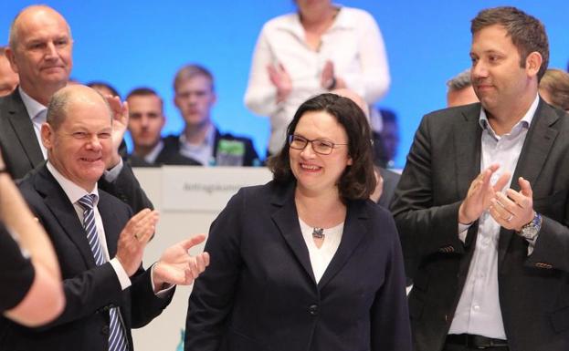 Andrea Nahles, primera presidenta de la historia del Partido Socialdemócrata alemán