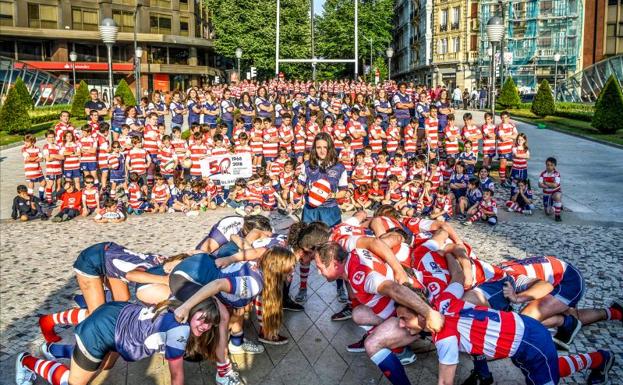 El rugby se apodera de Bilbao