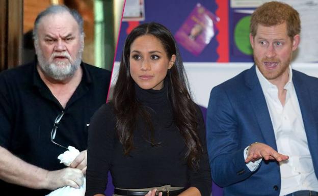 Meghan Markle, compuesta y sin padrino