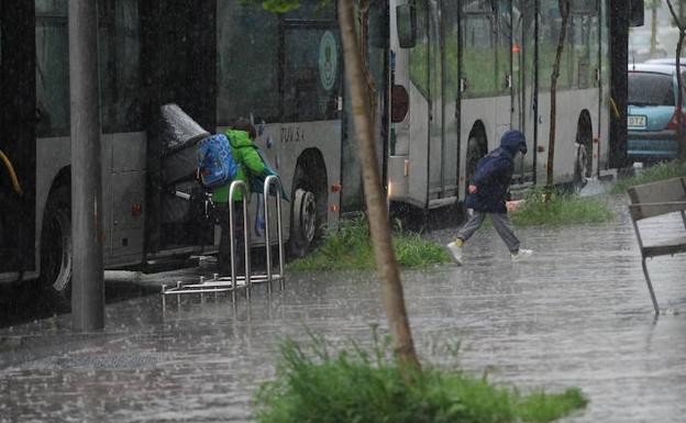 La lluvia vuelve a provocar problemas en Vitoria y empieza a dañar los cultivos en Álava