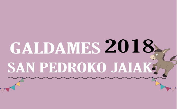 Programa de fiestas de Galdames 2018: San Pedro Jaiak