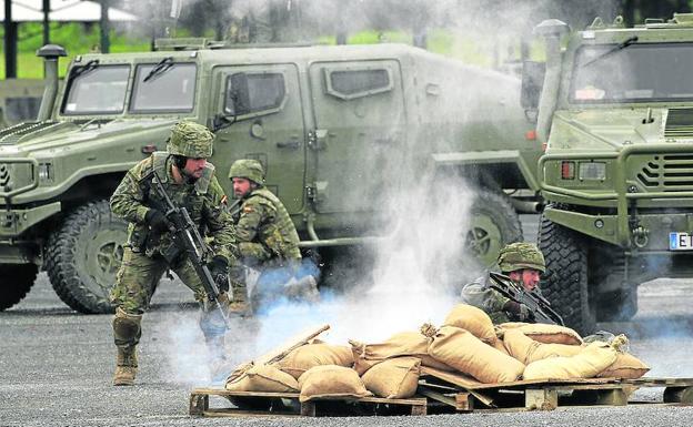 El cuartel de Mungia forma a los militares españoles que partirán en la nueva misión a Irak