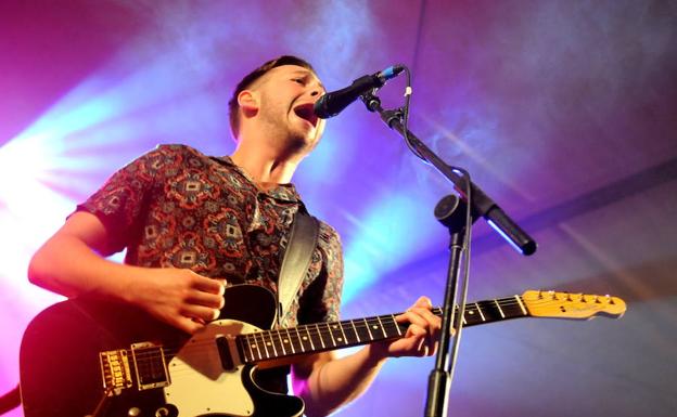 Laurence Jones en el festival de la cerveza de Areatza