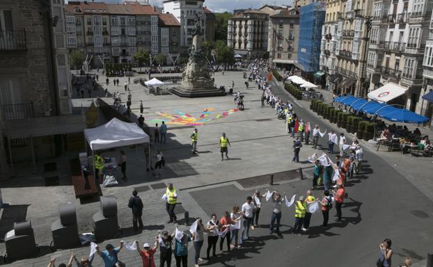 La cadena humana, en imágenes