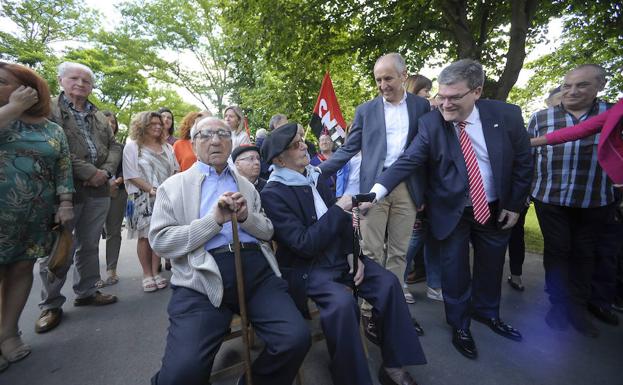 Homenajean en Artxanda a los gudaris y milicianos de la Guerra Civil