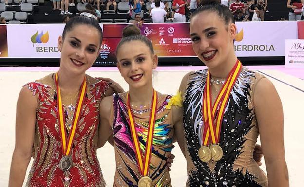 Álava consigue cuatro medallas por aparatos en el Nacional de Zaragoza