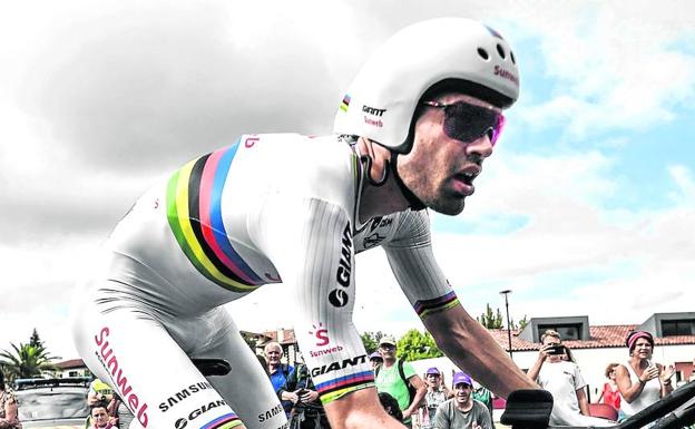 Un maillot de urgencia para que Dumoulin ganara la crono