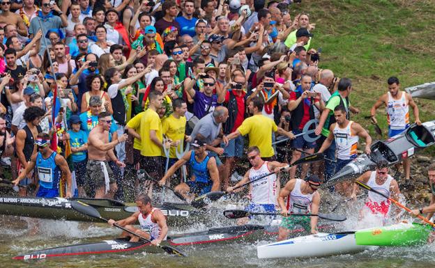 El espectáculo del descenso del Sella