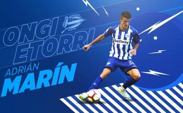 El Alavés ficha por tres temporadas al lateral zurdo Adrián Marín