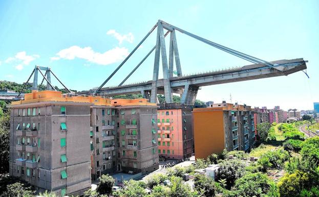 La amenaza del puente Morandi obliga a desalojar a más de 600 personas en Génova