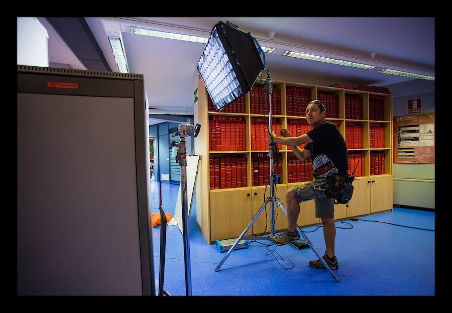 'El silencio de la ciudad blanca' rueda en EL CORREO