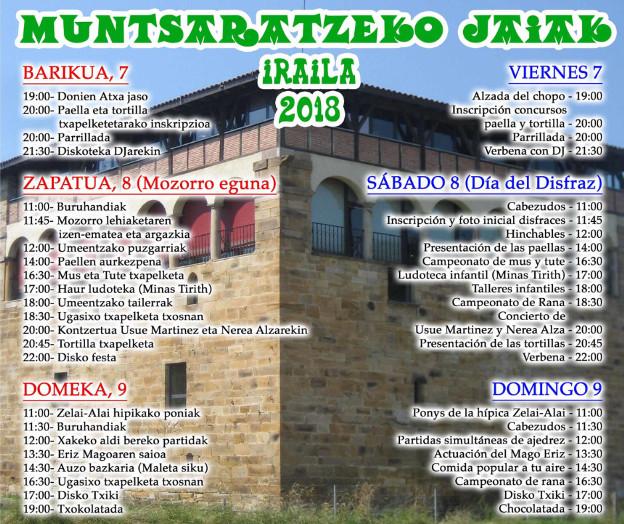 Muntsaratz aprovecha las fiestas para exigir un acceso seguro al barrio abadiñarra