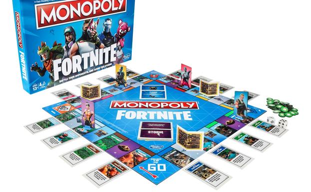 Fortnite sale de las pantallas y tendrá un Monopoly, figuras y pistolas Nerf