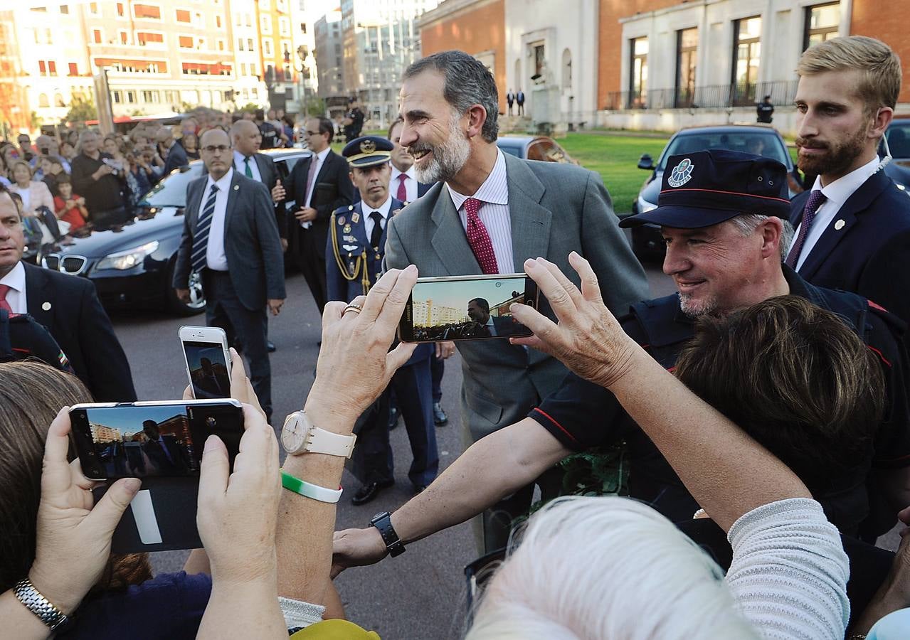 El Rey Felipe VI visita el Museo de Bellas Artes de Bilbao con motivo de su remodelación