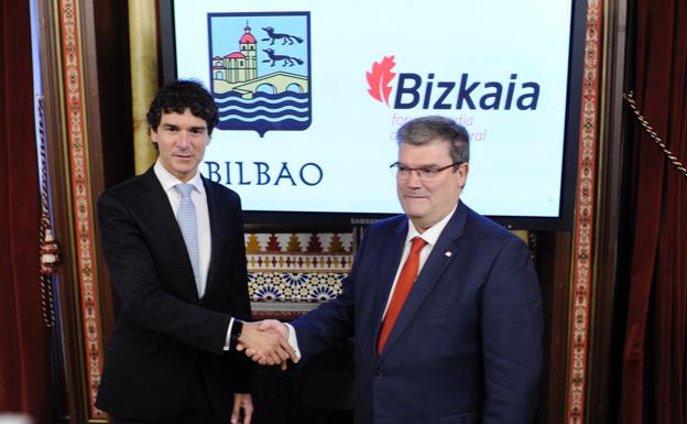 Rementeria y Aburto anuncian 30 millones en diez años para crear nuevas empresas en Bilbao