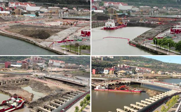 La apertura del canal de Deusto, en un minuto