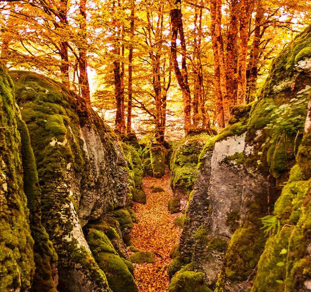 Sierra de Entzia: el muro de los navarros