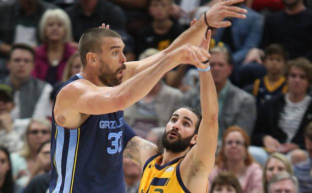 Marc Gasol aporta un 'doble-doble' y los Grizzlies ganan a los Jazz de Ricky Rubio