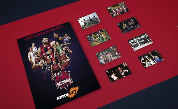 El Baskonia repasa su historia en un álbum de cien cromos