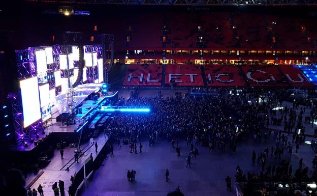 San Mamés espera ya el arranque de los conciertos