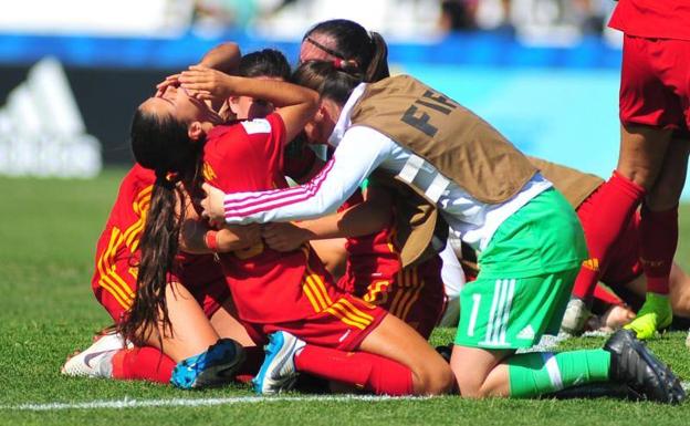 España, a semifinales del Mundial sub17 con un decisivo gol de la rojiblanca Nerea Nevado