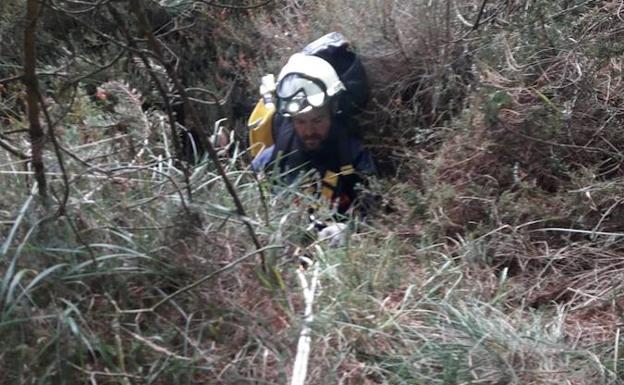 Rescatan a un montañero herido en Opakua