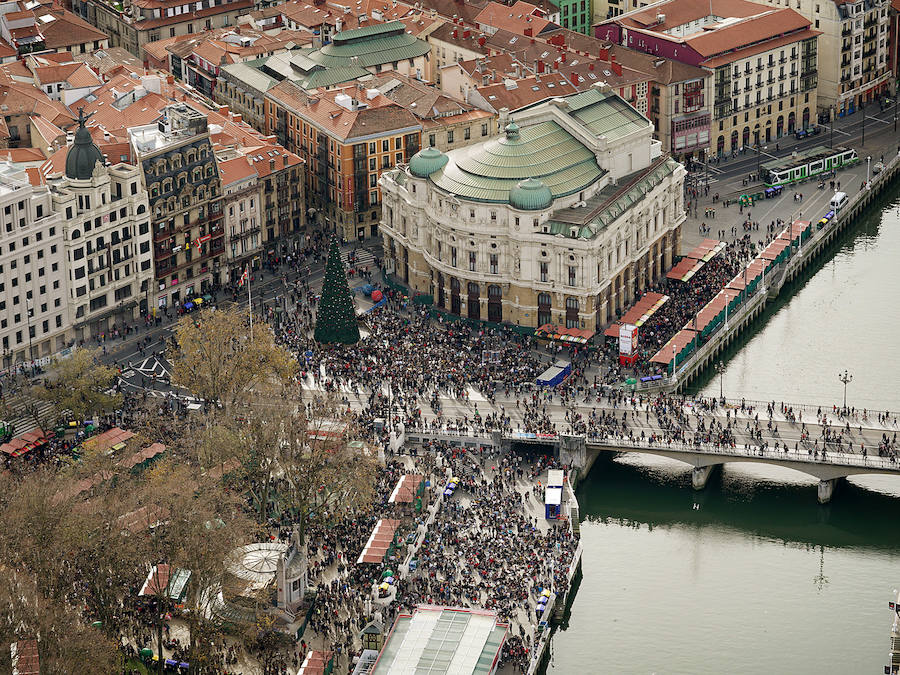 Santo Tomás en helicóptero