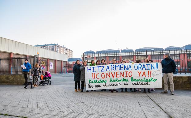 Kristau Eskola cifra en un 22% la incidencia del quinto día de paro consecutivo en sus colegios