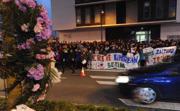 Da positivo en alcohol tras asistir al acto de protesta por la muerte de Irene en Zabalgana