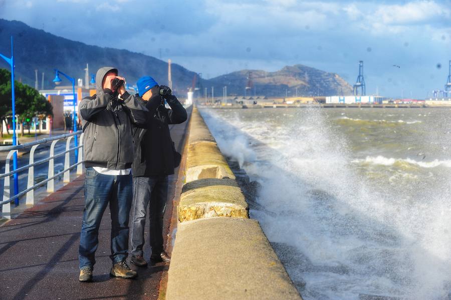 Rachas de vientos y fuerte oleaje azotan la costa vasca