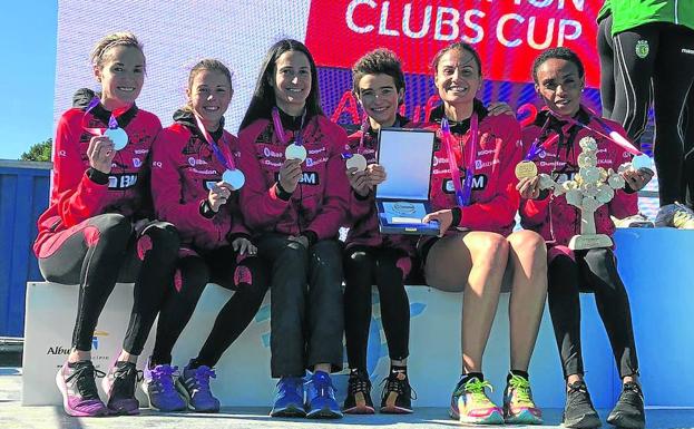 El BM Bilbao, plata en la Copa de Europa de cross