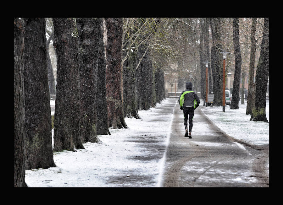 'Helena' cubre Vitoria de nieve