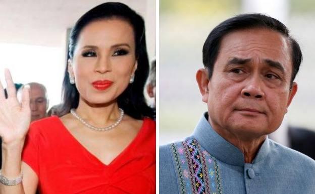 Una princesa y un general golpista se enfrentarán por el poder en Tailandia