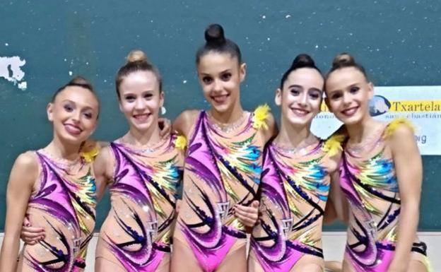 Salma Solaun y Teresa Gorospe debutarán con la selección junior de rítmica en Marbella
