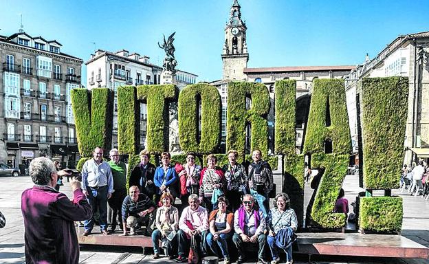 Un 'photocall' a pie de calle