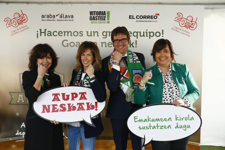 Inaugurado el photocall de la Copa de la Reina