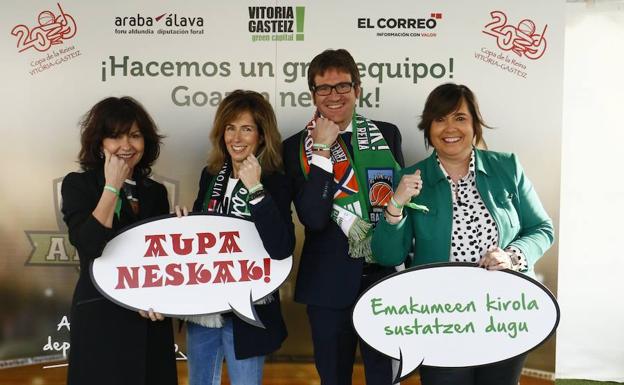 Inaugurado el photocall de la Copa de la Reina