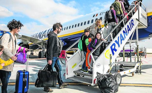 Ryanair no contempla vuelos a Colonia y Mallorca desde Foronda a partir de otoño