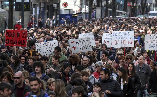 El Gobierno vasco descarta más dinero para la concertada en una fase crítica con 10 huelgas más