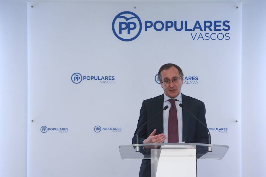 Alonso acusa a Urkullu de gobernar «desde el sectarismo sin rumbo ni orientación»
