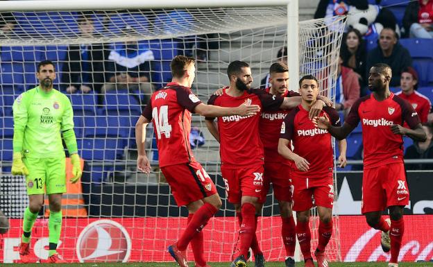 La victoria del Sevilla vuelve a dejar Europa a seis puntos