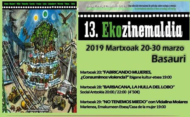 Ekozinemaldia, el festival para remover conciencias llega a Basauri