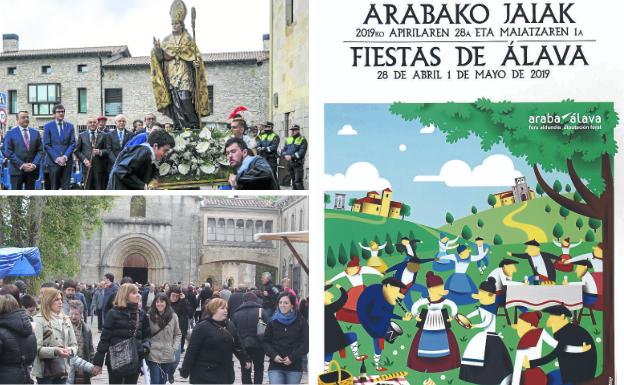La sustitución de 'San Prudencio' por 'fiestas de Álava' enfrenta a Diputación y Obispado