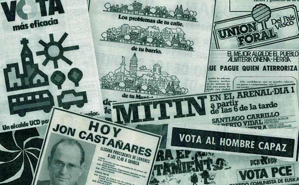 Así era la propaganda en las primeras elecciones municipales, hace 40 años