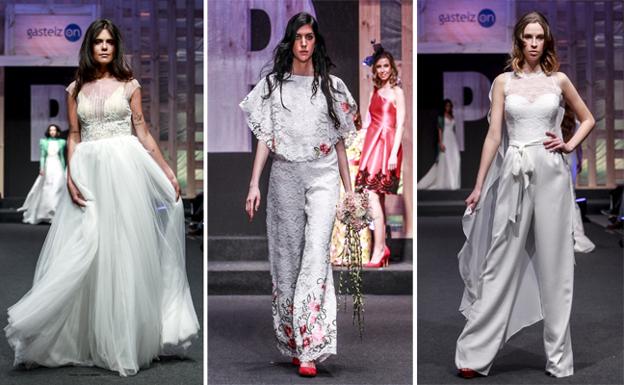 Novias en pantalón, mono y vestidos midi