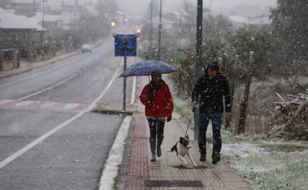 Activado el aviso amarillo por nieve en Álava