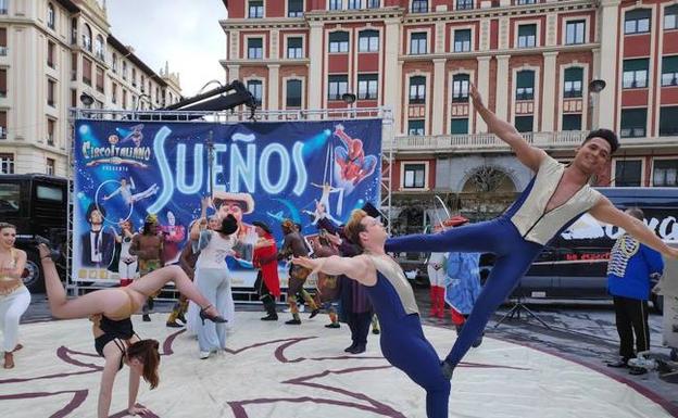 Aterriza en Barakaldo el circo italiano con el nuevo espectáculo 'Sueños'