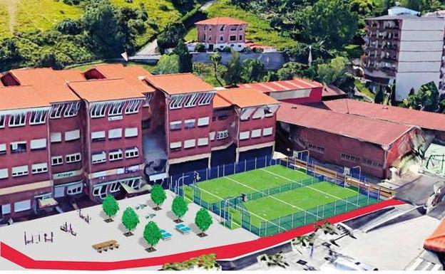 Una pista multideporte ampliará la oferta de ocio en Altzaga
